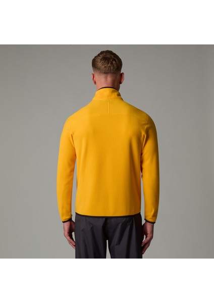 M Glacier 1/4 Zip - Embroidered Logo Erkek Sarı Sweatshirt NF0A83I356P1 fiyatları