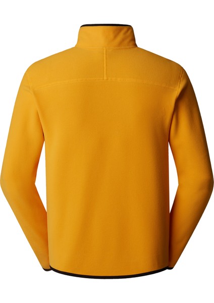 M Glacier 1/4 Zip - Embroidered Logo Erkek Sarı Sweatshirt NF0A83I356P1 indirimleri