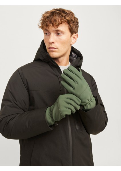 Jack Jones Jactech Gloves Noos Erkek Haki Eldiven 12263513-03