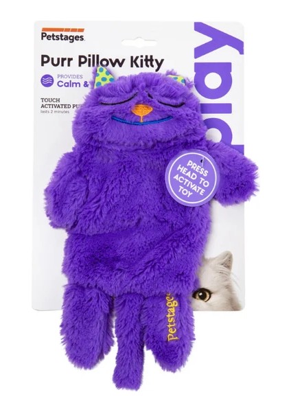 Purr Pillow Mırıldayan Kedi Sarılma Oyuncağı