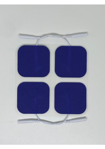 Mavi Tens Elektrod Pedi Extra Güçlendirilmiş Yapışkanlı Kumaş 5 x 5 cm - 5 Paket - 20 Adet
