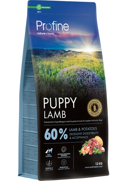 Gluten Free Puppy Lamb 12KG