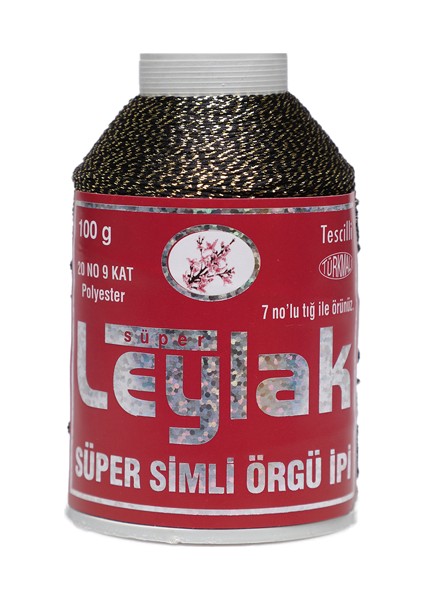 Süper Simli Örgü Ipi 9 Kat 20 No 100 Gr. Kod/renk: Siyah