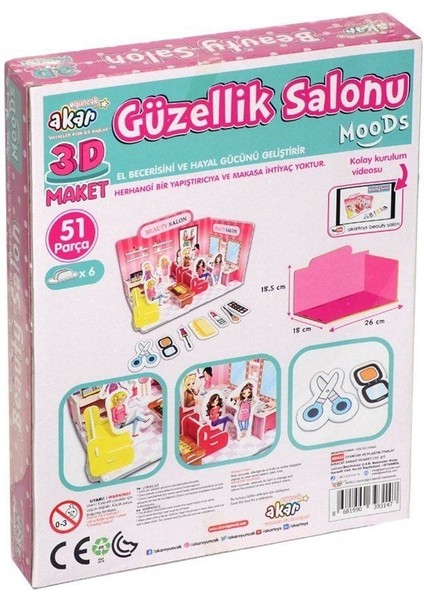 Güzellik Salonu Maket 3 Boyutlu Puzzle