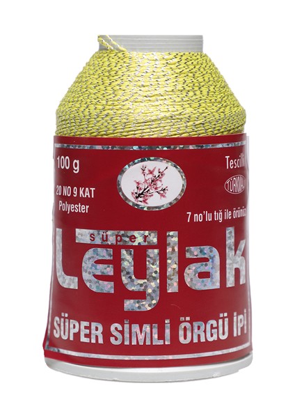 Süper Simli Örgü Ipi 9 Kat 20 No 100 Gr. Kod/renk: 2330