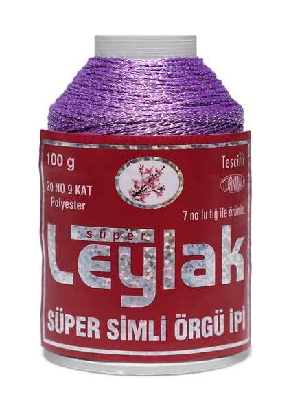 Süper Simli Örgü Ipi 9 Kat 20 No 100 Gr. Kod/renk: 2552