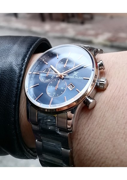 Gümüş Çelik Erkek Kol Saati Su Geçirmez