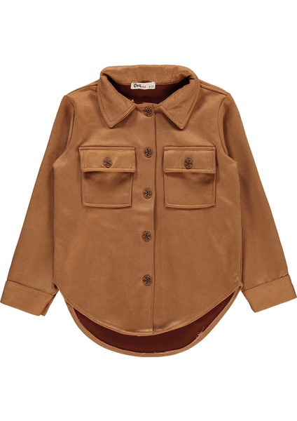 Kız Çocuk Gömlek 10-13 Yaş Bej