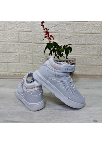 Mp.one 3523 Beyaz Fuspetli Erkek Çocuk Spor Ayakkabı