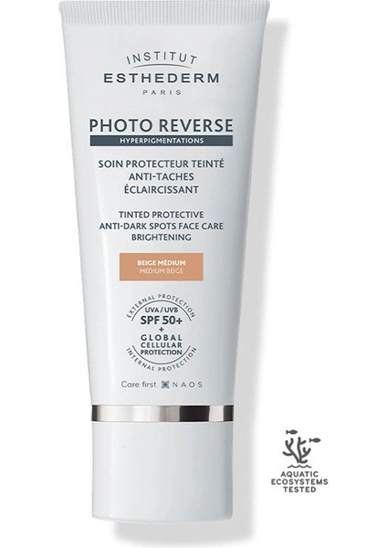 Institut Esthederm Photo Reverse Tinted - Renkli Nemlendirici Medium Light 50 ml