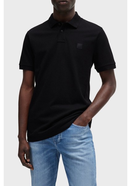 Streç Pamuklu Slim Fit Düğmeli Polo Yaka T Shirt Erkek Polo Yaka T Shirt 50507803 001