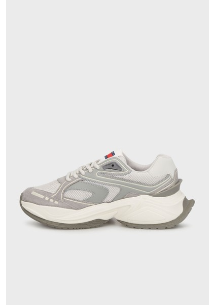 Logolu Deri Karışımlı Kalın Tabanlı Sneaker Ayakkabı Bayan Ayakkabı EN0EN02620 P06