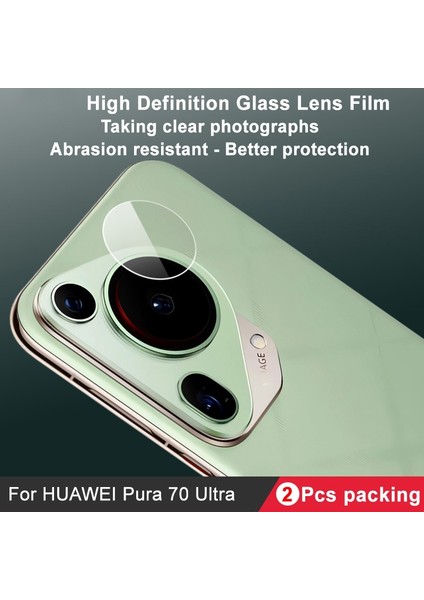 Huawei Pura 70 Ultra Için 1 Takım Kamera Lens Filmi (Yurt Dışından)