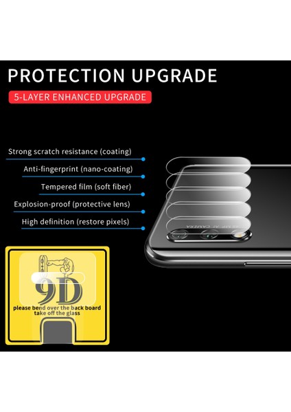 Onur 9x 9d Arka Kamera Lensi Temperli Gl Filmi Huawei Onur 9x Için (Yurt Dışından) modelleri