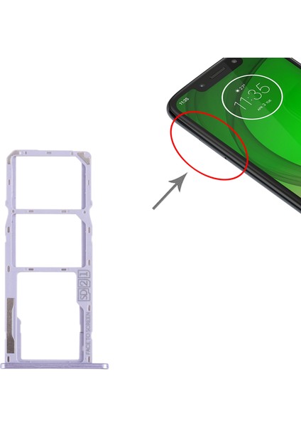 Motorola Moto G7 Play Sım + Mikro Sd Kart Tepsisi Için (Yurt Dışından)