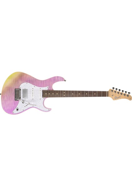 Elektro Gitar Transparan Mor