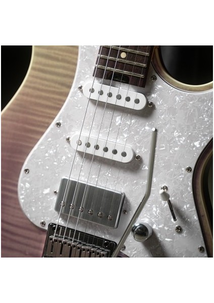 Elektro Gitar Transparan Mor