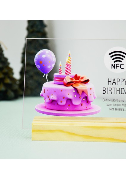 Özelleştirilebilir Nfc Destekli Doğum Günü Çerçevesi modelleri