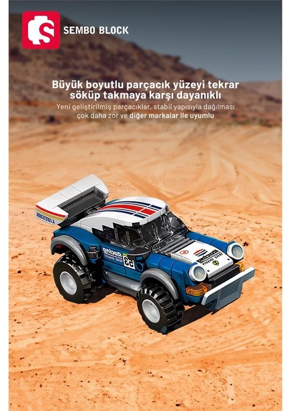 Cool Convoy Porscche Off-Road 268 Parça Yapı Blokları LEGO ile Uyumlu (714316)