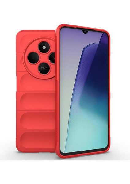 Xiaomi Poco C75 Kılıf Kamera Korumalı Etnik Dalgalı Silikon