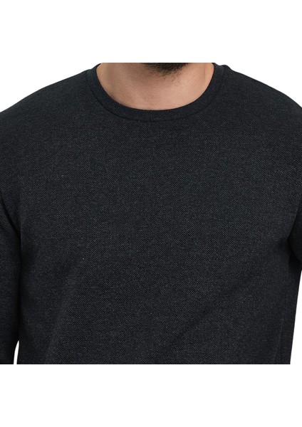 Erkek Şardonlu Sıfır Yaka Sweat modelleri