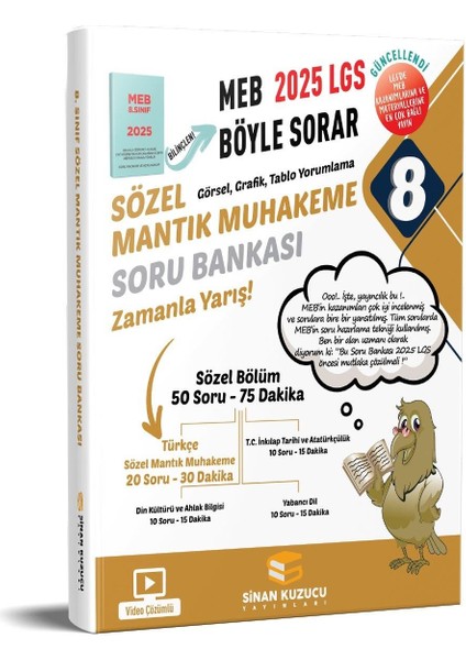 Sinan Kuzucu 8. Sınıf Sözel Mantık Muhakeme Soru Bankası