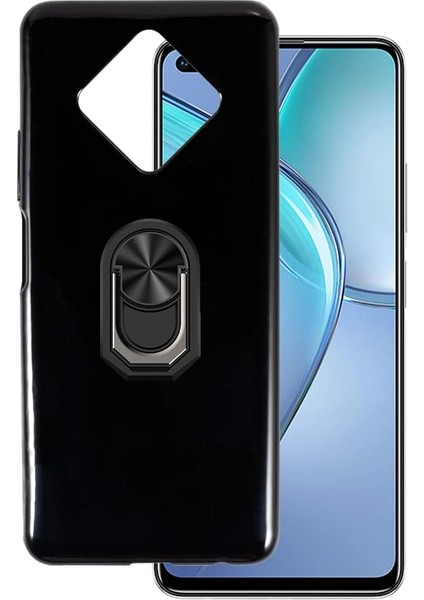 Infinix Zero 8 Kılıf Kickstand Yüzüklü Mat Silikon