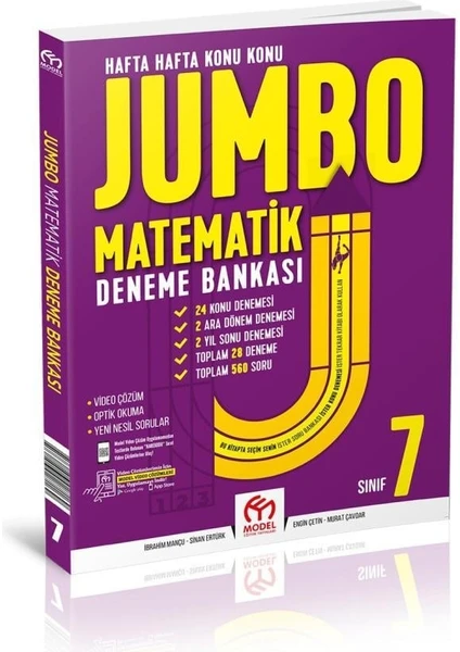 Model 7. Sınıf Jumbo Matematik Deneme Bankası