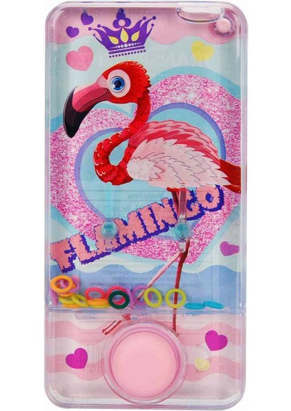 Retro Oyuncaklar Flamingo Desenli Su Oyunu Halka Geçirme Oyunu Model2