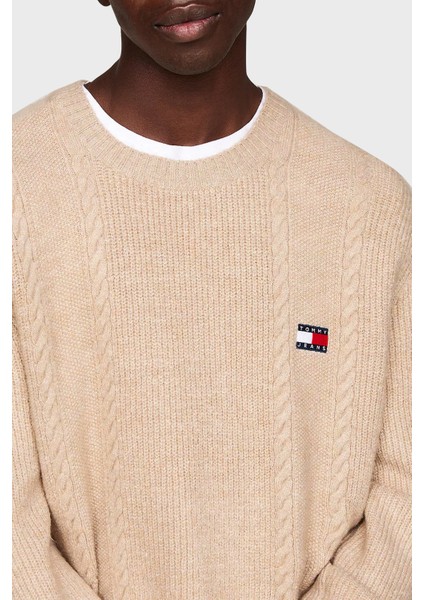 Streç Slim Fit Bisiklet Yaka Örme Kazak Erkek Kazak DM0DM19440 Ab9 fırsatları