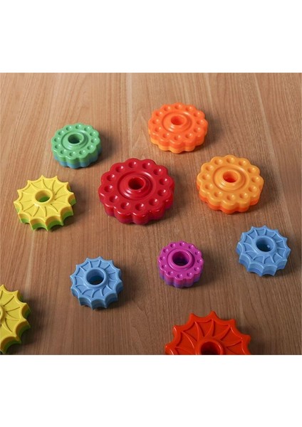 Bebek ve Yürümeye Başlayan Çocuk Aydınlanma Erken Eğitim Geometrik Daire Gökkuşağı Dönen Kule Istifleme Oyuncakları (Yurt Dışından)