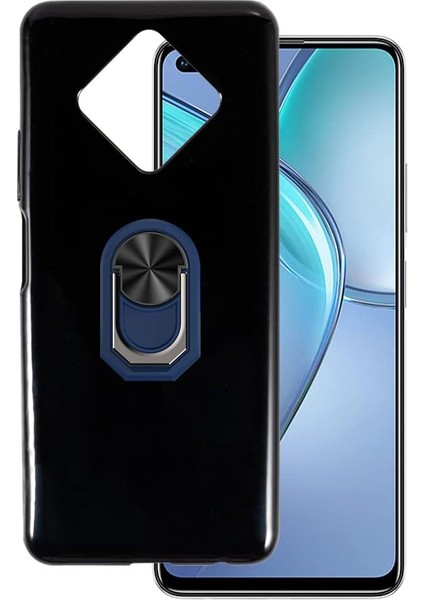 Infinix Zero 8 Kılıf Kickstand Yüzüklü Mat Silikon