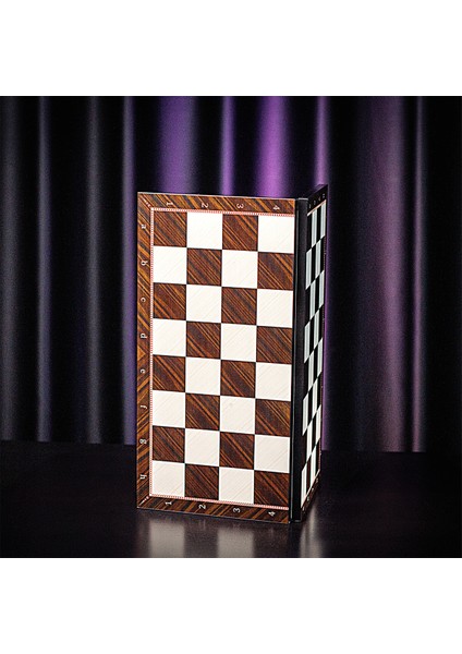 Gifthome Battal Boy Metal Roma Satranç Takımı Antik ve Katlanır Ceviz Desenli Mdf Satranç Tahtası (43X43 Cm.) indirimleri