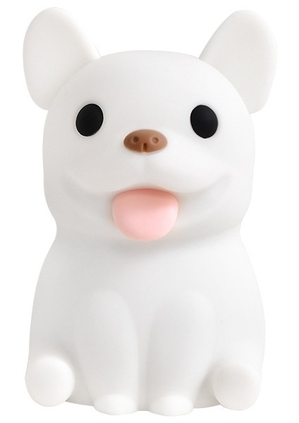 Little Bulldog Silikon Gece Lambası / Ortam Işığı / Yatak Odası Başucu Lambası, USB Arayüzü Şarj Arkadaşı Uyku Işığı Tutam Sensörü Işığı (Yurt Dışından)