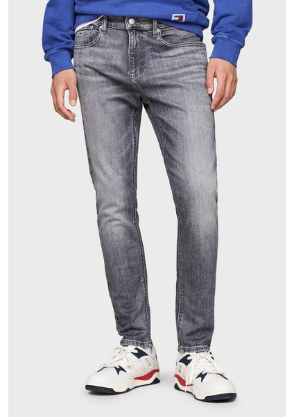 Streç Pamuklu Slim Fit Normal Bel Daralan Paça Jeans Erkek Kot Pantolon DM0DM20391 1bz