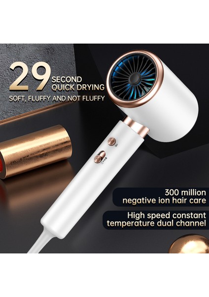 Ev Tipi Anyon Saç Kurutma Makinesi Saça Zarar Vermez Yüksek Güçlü 2000W Yüksek Hızlı Rüzgar Türbini (Yurt Dışından) fiyatları