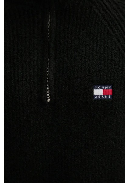 Yün Karışımlı Regular Fit Yarım Fermuarlı Dik Yaka Sweat Erkek Sweat DM0DM19437 Bds indirimleri