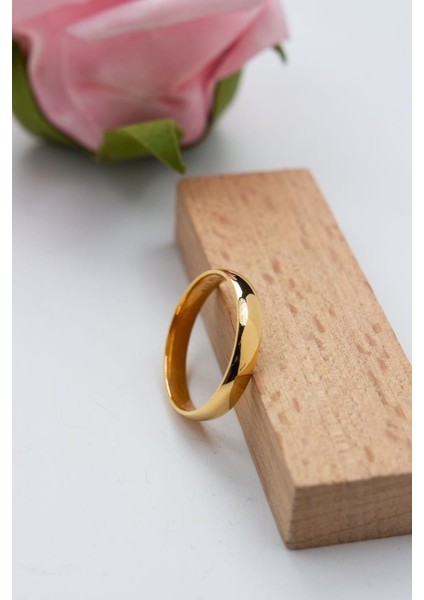 22 Ayar Altın 4mm Düz Bombeli Alyans Nişan Yüzüğü LKYZK1530 fiyatları