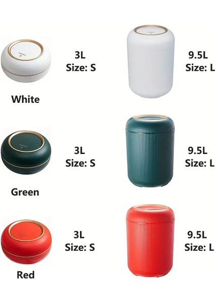 Çizgili Pres Tipi Büyük Kapasiteli Masaüstü Temizlik Çöp Kovası Oturma Odası/mutfak/yatak Odası (Yurt Dışından) modelleri