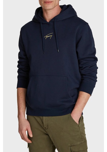 Pamuklu Regular Fit Kapüşonlu Sweat Erkek Sweat DM0DM20507 C1G