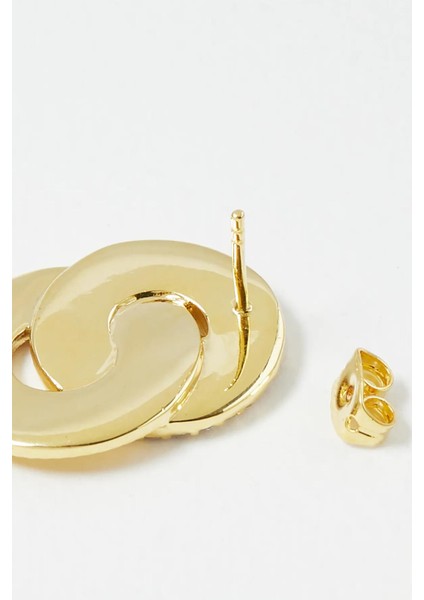 Vıp Kıvrım Detaylı Yelpaze Model Çelik Küpe indirimleri