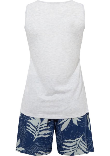 Kadın Mavi Melanj Şort Takım fiyatları