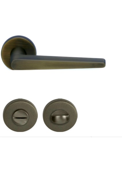 Polly Kapı Kolu Wc Tipi Bronz Renkli 3'lü Avantaj Paket