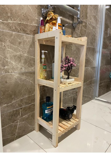 Ahşap 3 Katlı 90*35*30 Banyo Düzenleyici modelleri