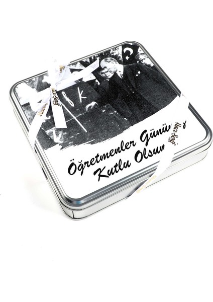 ​Atatürk Temalı Öğretmenler Günü Hediyesi (Madlen & Special Çikolata Metal Kutu) modelleri