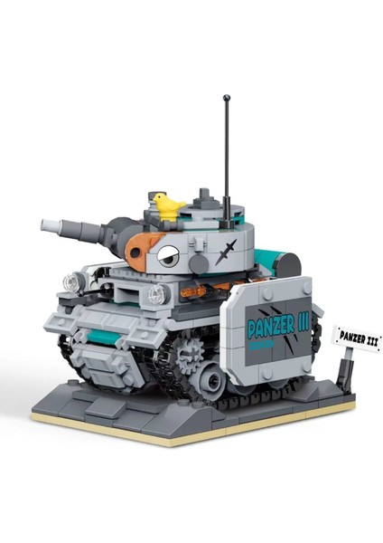Çocuk Yapı Taşı Oyuncaklar Küçük Parçacıklar Q Versiyonu Orta Tank 532 Adet (Yurt Dışından)
