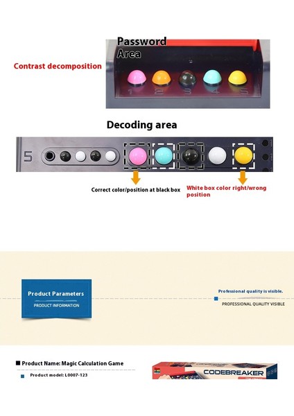 Akıllı Hesaplama Oyunu Kod Kırıcı Interaktif Çocuklar Ebeveyn-Çocuk Masa Oyunu Oyuncakları (Yurt Dışından)