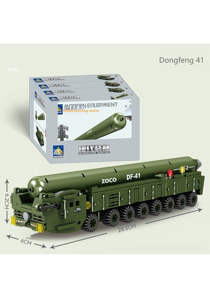 Dongfeng 41 Icbm Montaj Modeli Erkek Yapı Taşı Oyuncak (Yurt Dışından)