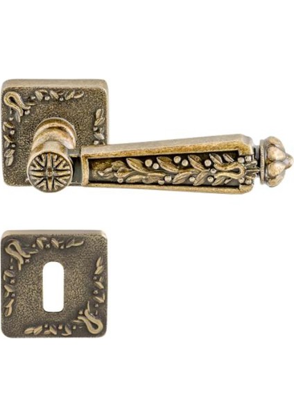 Ruby Kapı Kolu Oda Tipi Antik Bronz Renkli 2'li Avantaj Paket