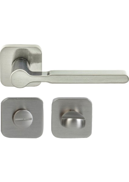 Punto Kapı Kolu Wc Banyo Tipi Mat Nikel Renkli 2'li